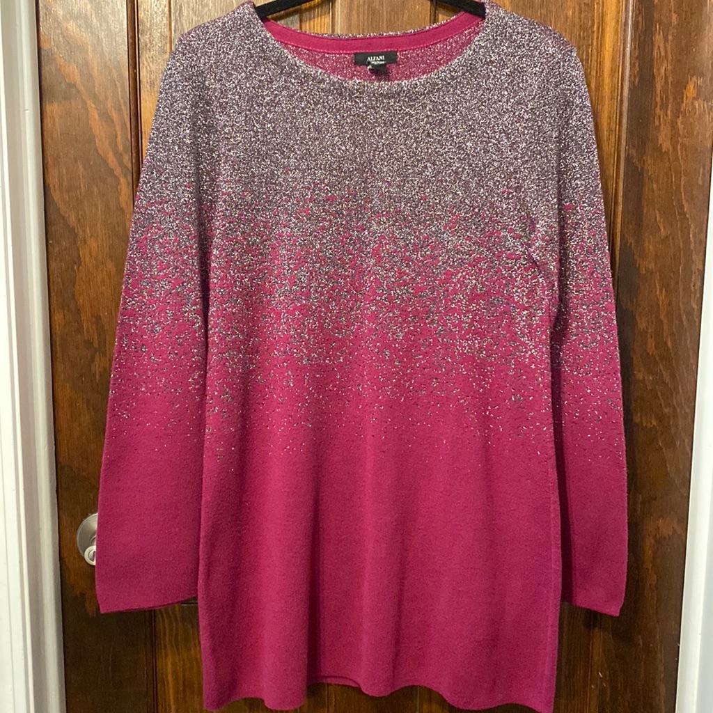 Alfani Ombre Tunic Sweater.